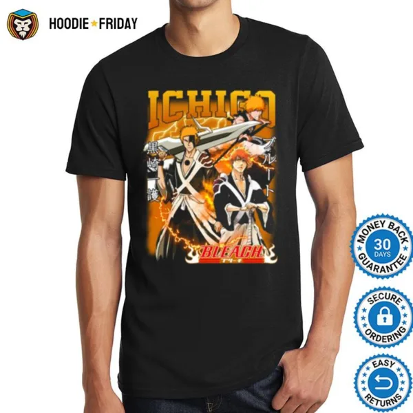 Collage Ichigo Kurosaki Bleach Anime Shirts