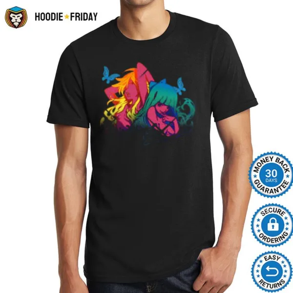 Colored Panty And Stocking Design Shirts