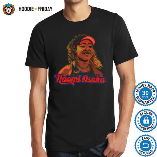 Colorful Portrait Tennis Naomi Osaka Shirts