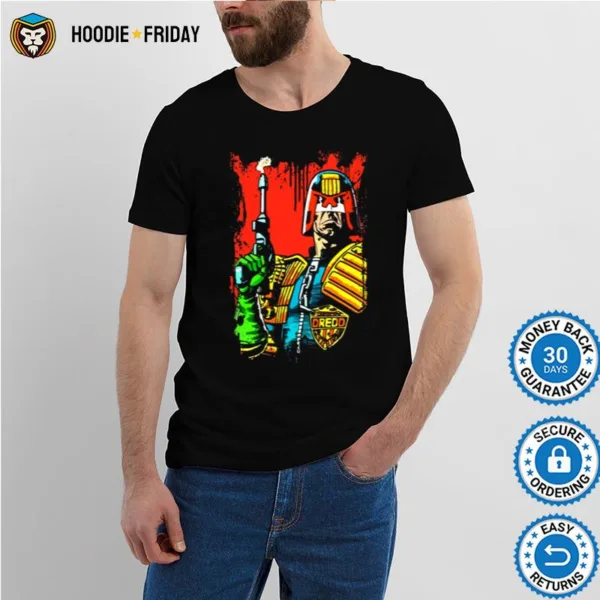 Comic Funny Judge Dredd Shirts