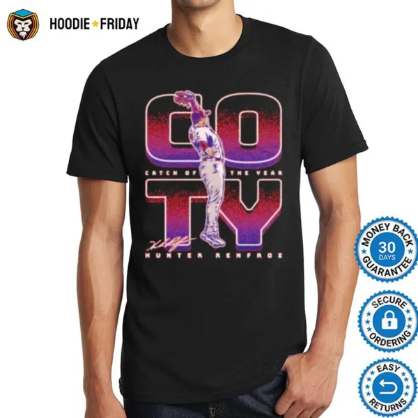 Coty Catch Of The Year Hunter Renfroe Los Angeles Angels Shirts