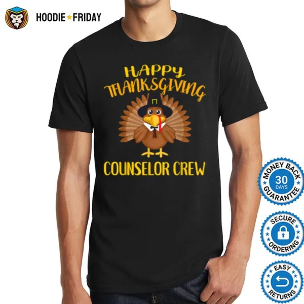 Counselor Crew Thanksgiving Day Turkey For Counselor Shirts