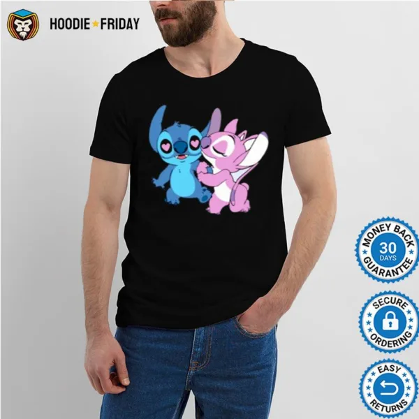 Couple Stitch Angel Love Shirts