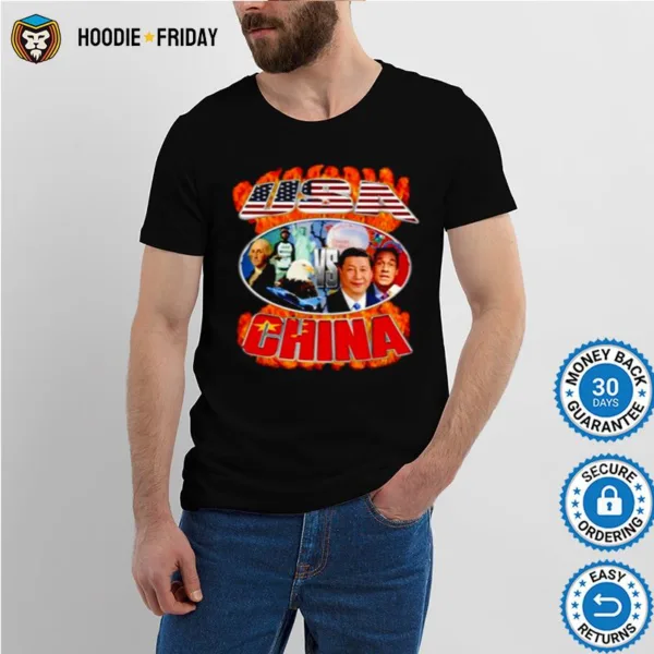 Crappy Worldwide Usa Vs China Shirts