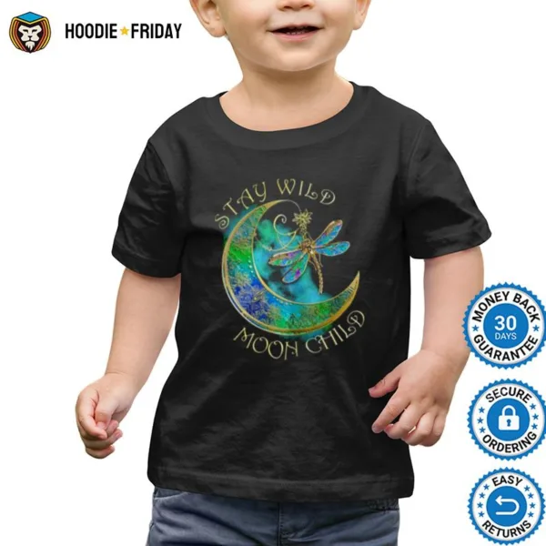 Crescent Moon Dragonfly Shirts