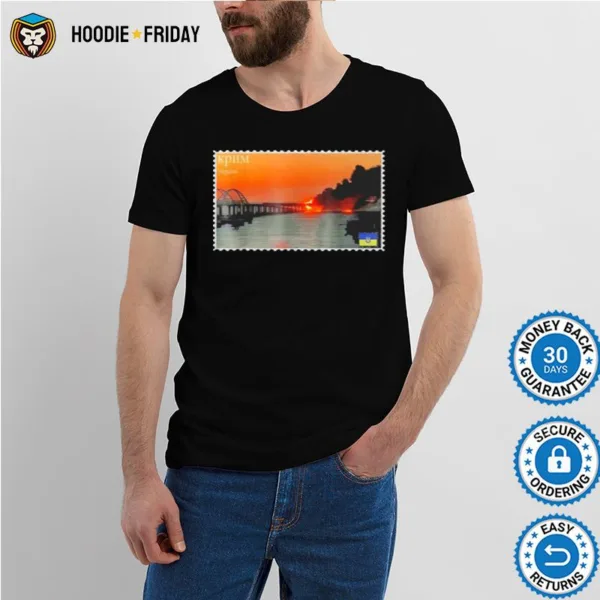 Crimean Bridge Ukraine Bridge Peninsula Stamp Shirts