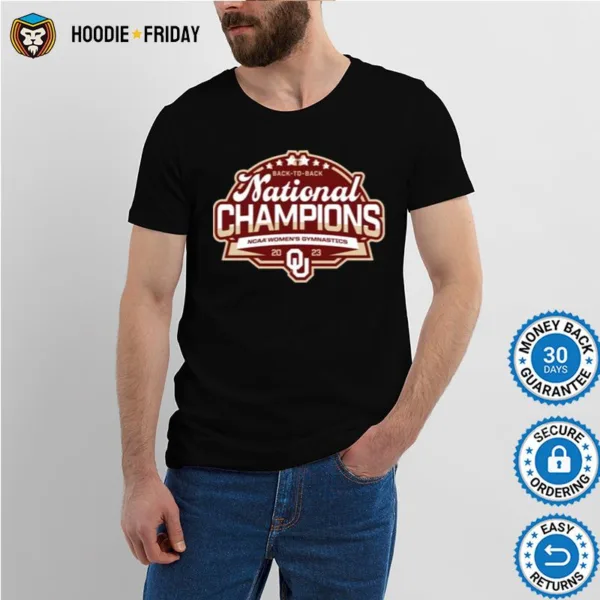 Crimson Oklahoma Sooners Back To Back Ncaa Women? Gymnastics National Champions Shirts