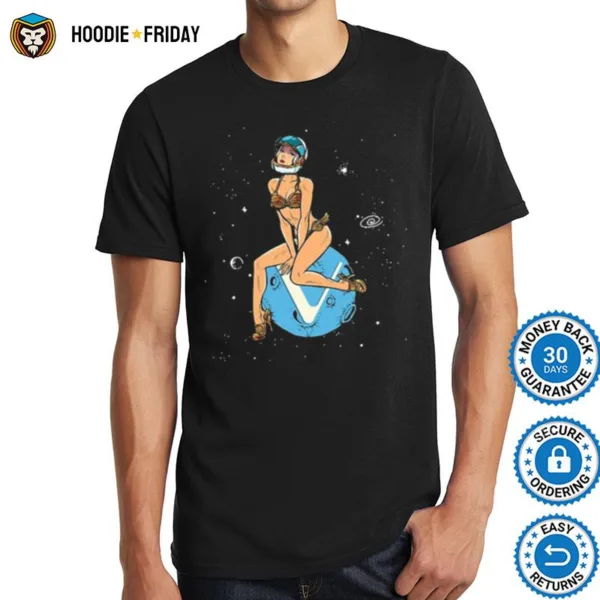 Cryptocurrency Pin Up Girl Hodling Vet Vechain Crypto Moon Shirts