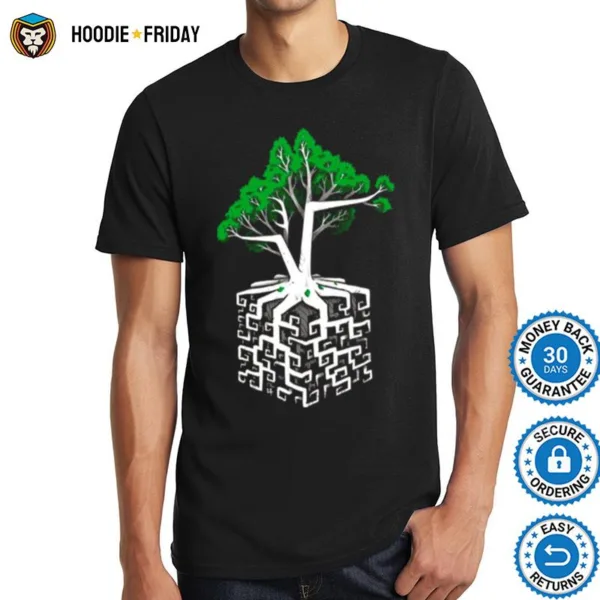 Cube Root Retro Design Shirts