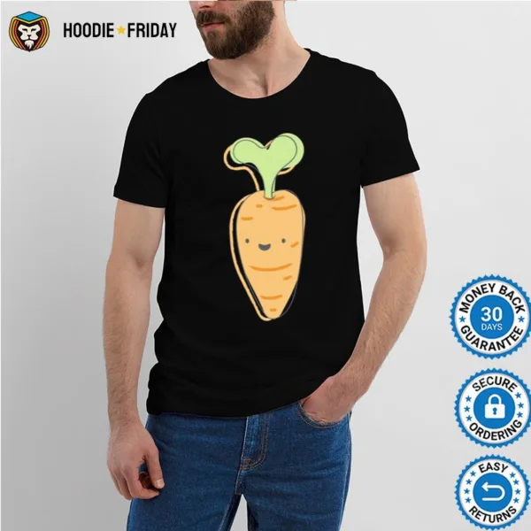 Cute Carrot Pattern Vegetable Shirts