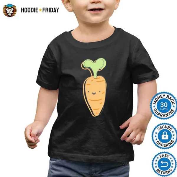 Cute Carrot Pattern Vegetable Shirts