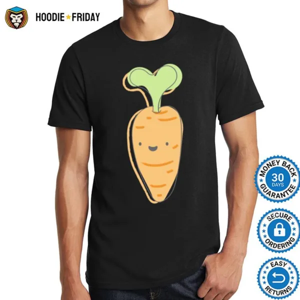 Cute Carrot Pattern Vegetable Shirts