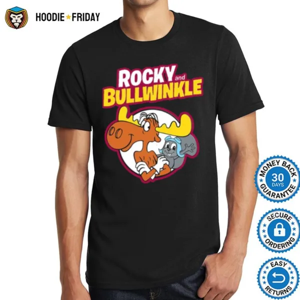 Cute Love Rocky And Bullwinkle Shirts