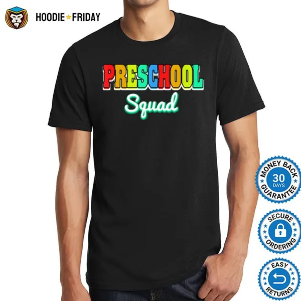 Cute Preschool Squad Back To School Costume For Boys Girls Shirts