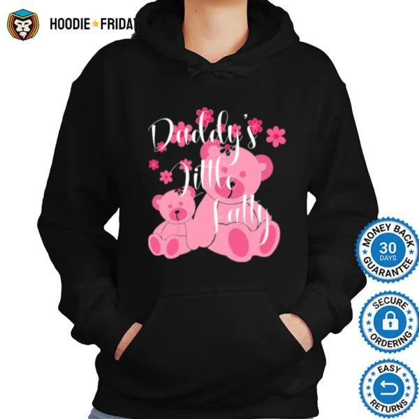 Daddys Little Fatty Pink Bears Father Daughter Decor Shirts