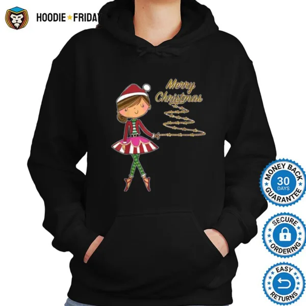 Dance Christmas Ballerina Girls Ballet Dancer Apparel Shirts