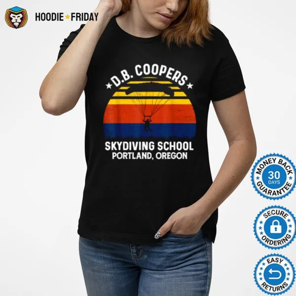 Db Coopers Skydiving School Portland Oregon Vintage Shirts