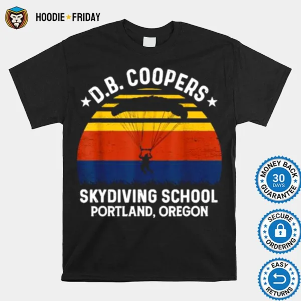 Db Coopers Skydiving School Portland Oregon Vintage Shirts