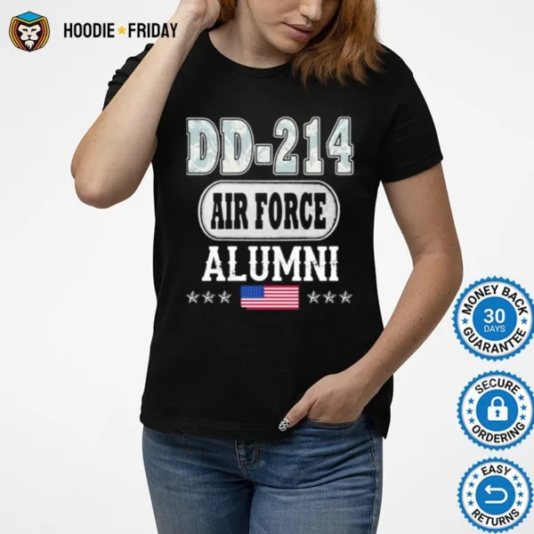 Dd 214 Air Force Alumni American Flag Shirts