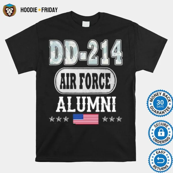 Dd 214 Air Force Alumni American Flag Shirts