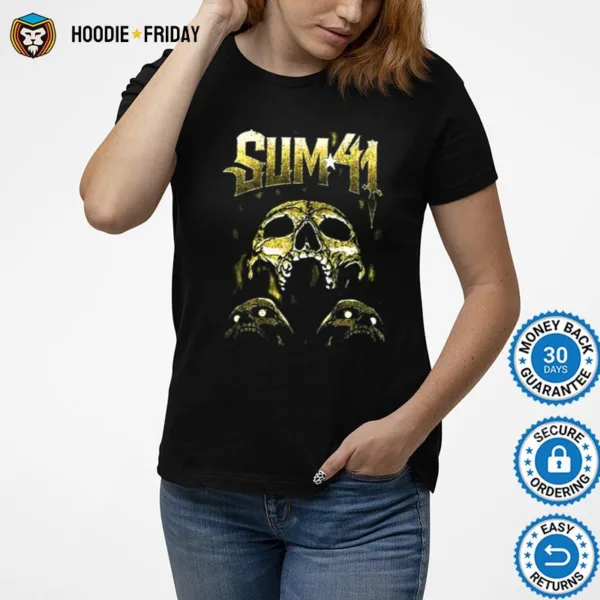 Dead Skull Art Sum 41 Band Shirts