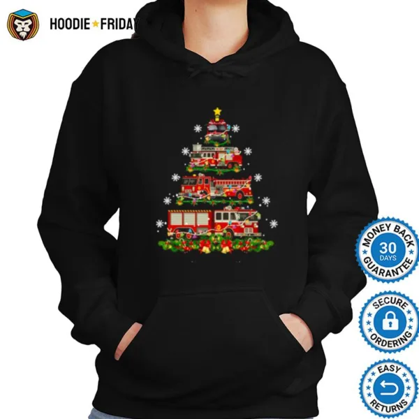 Decor Firefighter Truck Christmas Shirts