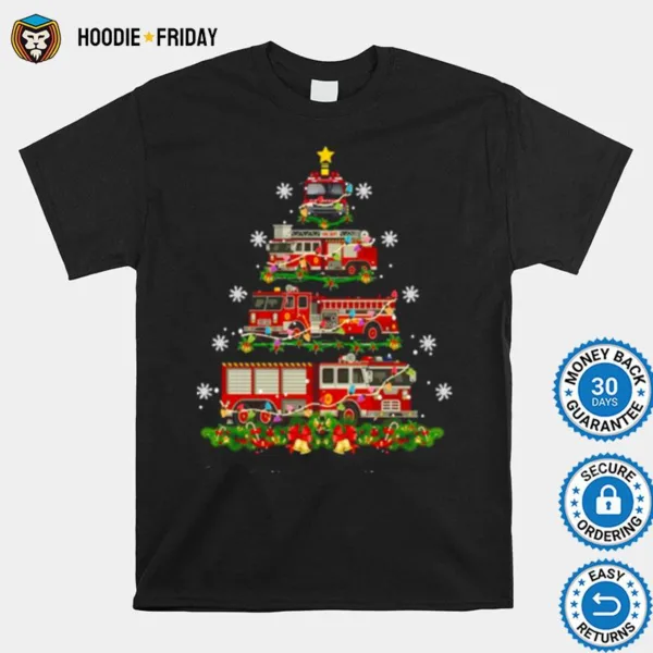 Decor Firefighter Truck Christmas Shirts