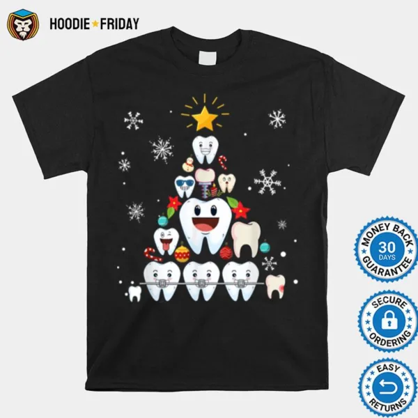 Dental Hygienist Christmas Tree Dentist Holiday Season Xmas Shirts