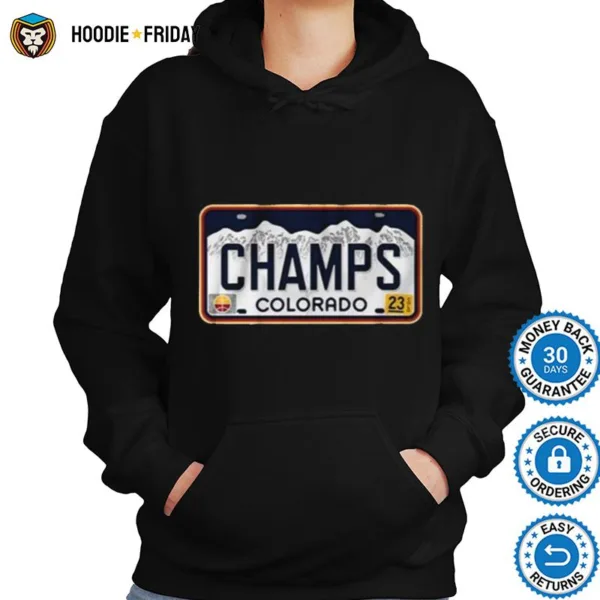 Denver Champs License Plate Shirts