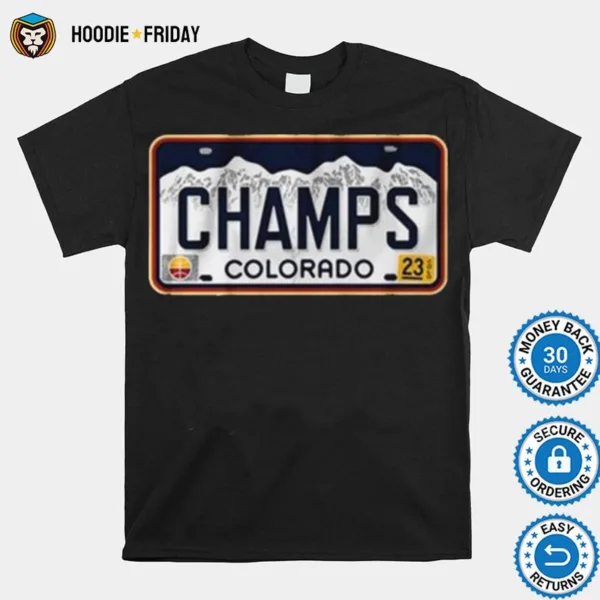 Denver Champs License Plate Shirts