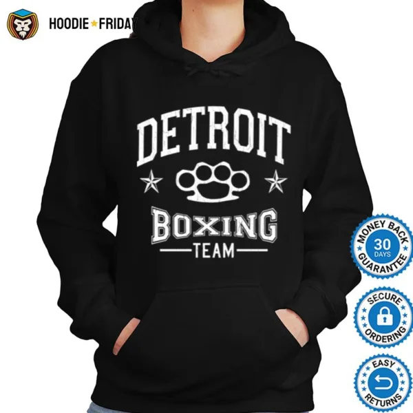 Detroit Boxing Team Vintage Distressed Design Shirts