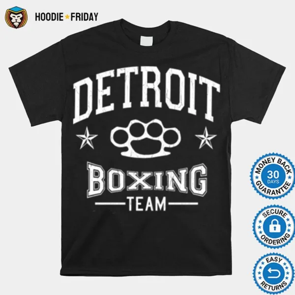 Detroit Boxing Team Vintage Distressed Design Shirts