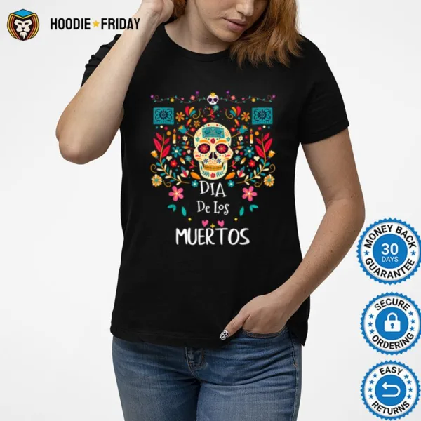 Dia De Los Muertos Funny Day Of The Dead Hanging Skulls Shirts