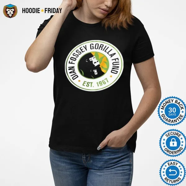 Dian Fossey Gorilla Fund Apes Together Strong Est 1967 Shirts