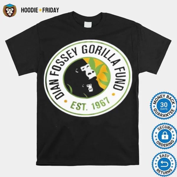 Dian Fossey Gorilla Fund Apes Together Strong Est 1967 Shirts