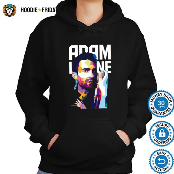 Digital Portrait Adam Levine Maroon 5 Shirts