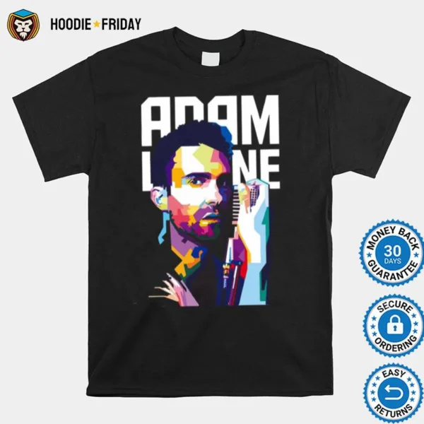 Digital Portrait Adam Levine Maroon 5 Shirts