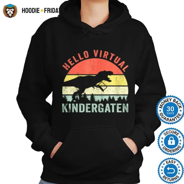 Dinosaur Hello Virtual Kindergarten Shirts