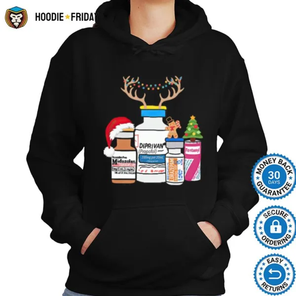 Diprivan Fentanyl Midazolam Merry Christmas Shirts