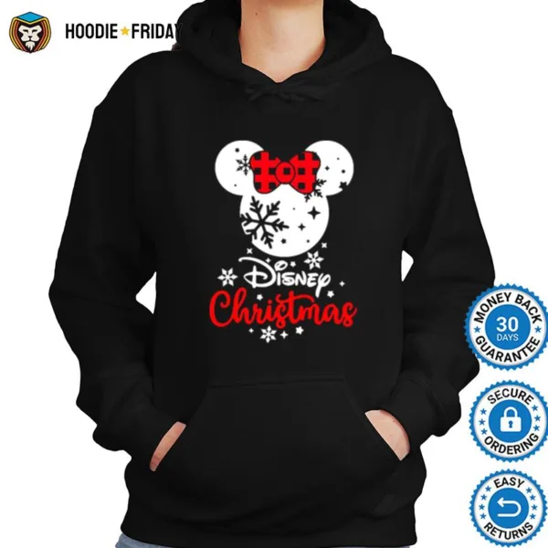 Disney Christmas Mickey Red Bow Shirts