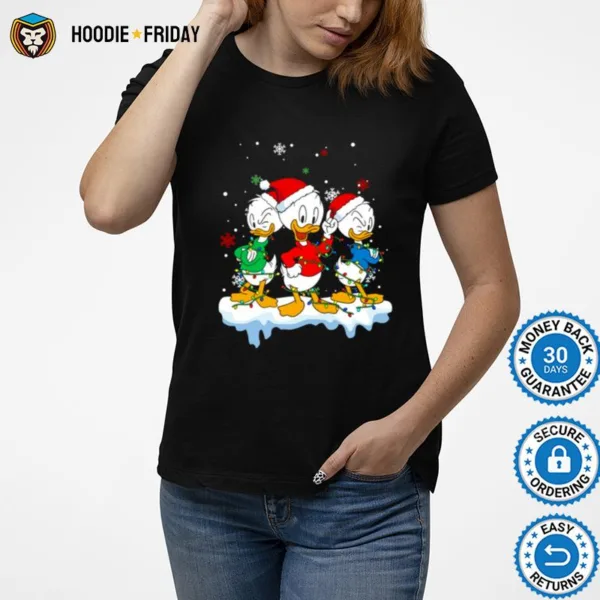 Disney Ducktales Huey Dewey And Louie Christmas Lights Shirts