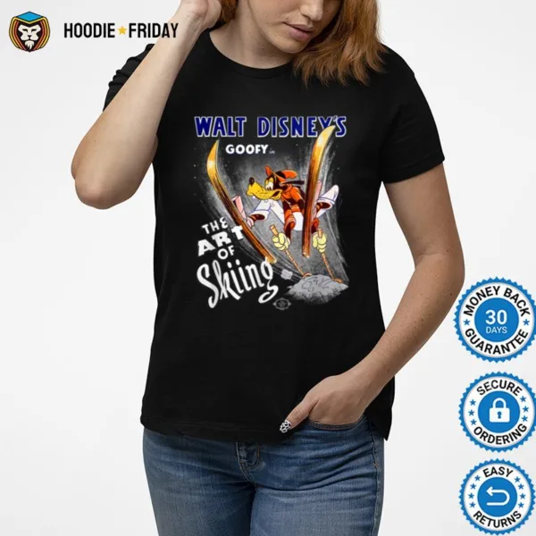 Disney Goofy In The Art Of Skiing Classic Shirts