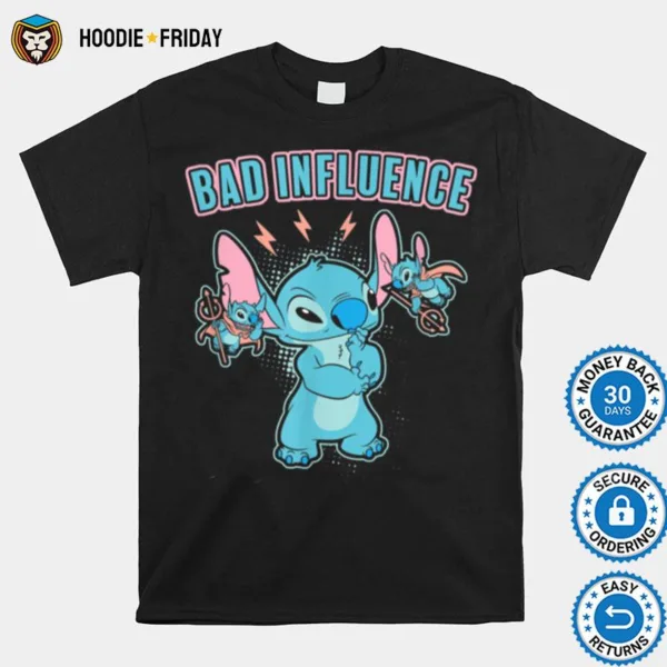 Disney Lilo & Stitch Bad Influence On Shoulders  B0B34Fkf47 Shirts