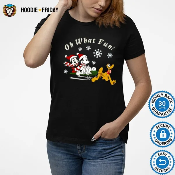 Disney Mickey And Friends Christmas Oh What Fun Shirts