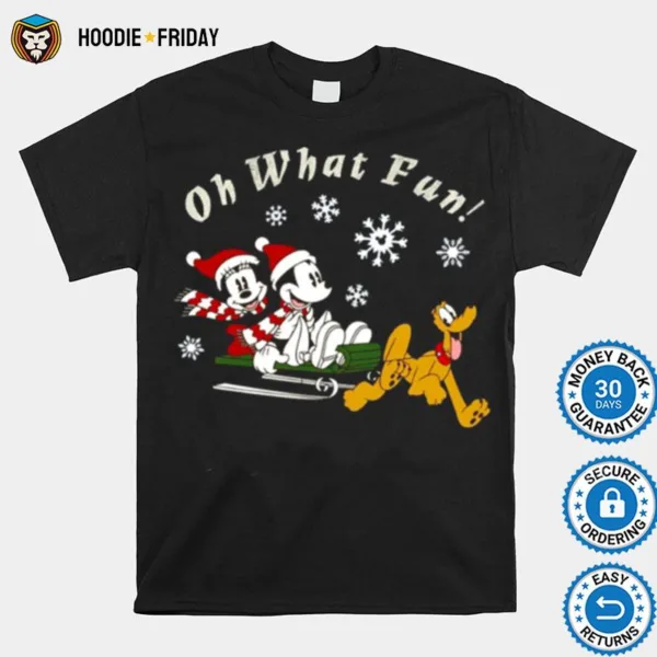 Disney Mickey And Friends Christmas Oh What Fun Shirts