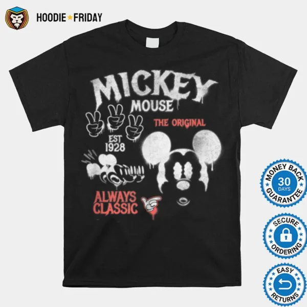 Disney Mickey Classic Mickey Spray Can Poster Shirts