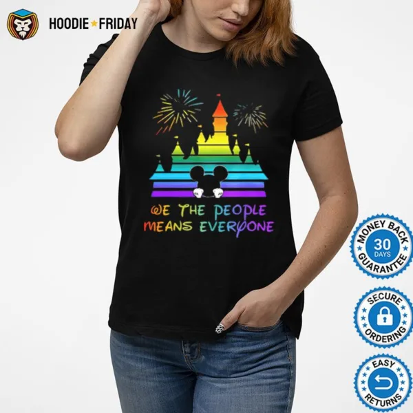 Disney Mickey Mouse We The People Means Everyone Lgbt Shirts