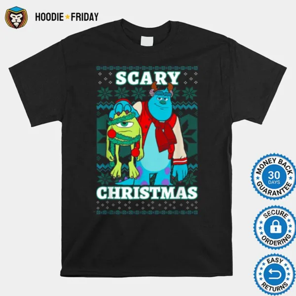 Disney Pixar Monsters Inc. Christmas Scary Ugly Christmas Shirts