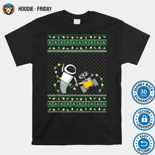 Disney Pixar Wall E Eve Ugly Christmas Shirts