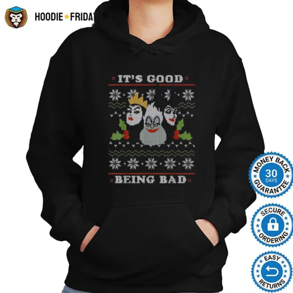 Disney Villains Good Bad Ugly Christmas Shirts